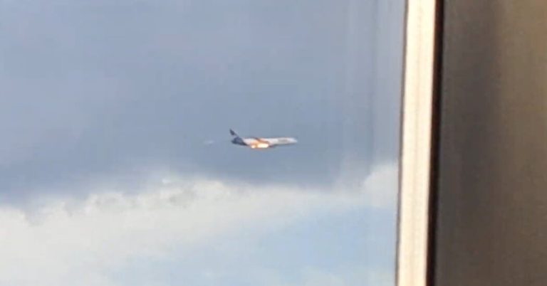 Read more about the article FedEx Plane Lands With Engine on Fire at Newark Airport After Bird Strike