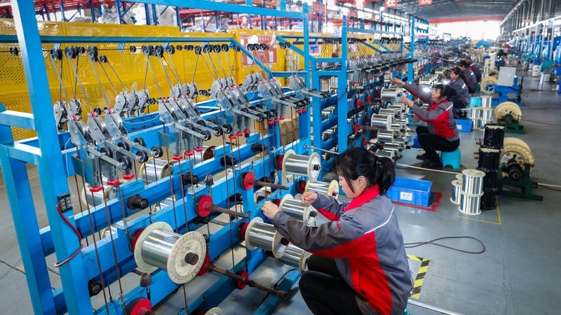 china-factory-output-beats-forecasts,-weathering-tariffs