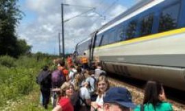 Eurostar train evacuated during nine-hour delay in northern France