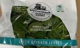 Further batches of spinach recalled over listeria