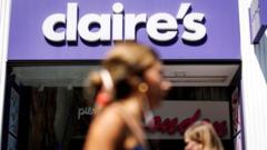 Read more about the article Claire’s collapses into administration putting 2,150 jobs at risk