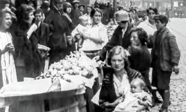 Why did Dublin authorities try to ban street trading in 1920s?