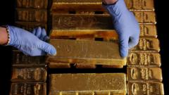 gold-surges-past-record-$4,000-an-ounce-as-uncertainty-fuels-rally