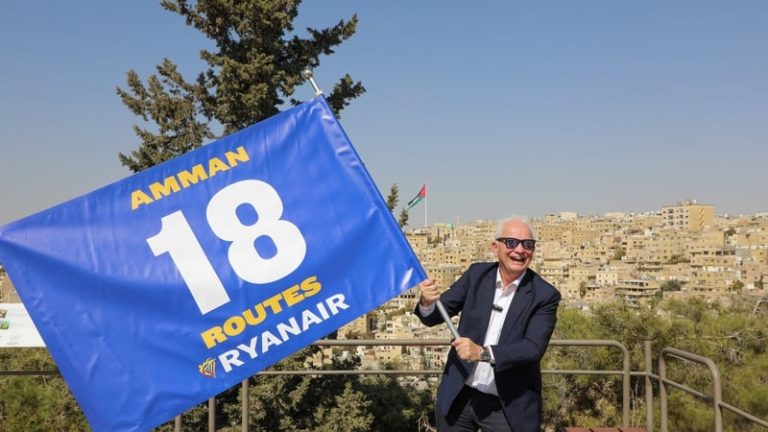 Read more about the article Ryanair restarts 18 routes from Jordan, plans expansion