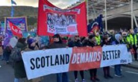 Thousands march in Edinburgh calling for action to end poverty