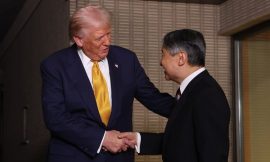 Trump meets emperor after arriving in Japan
