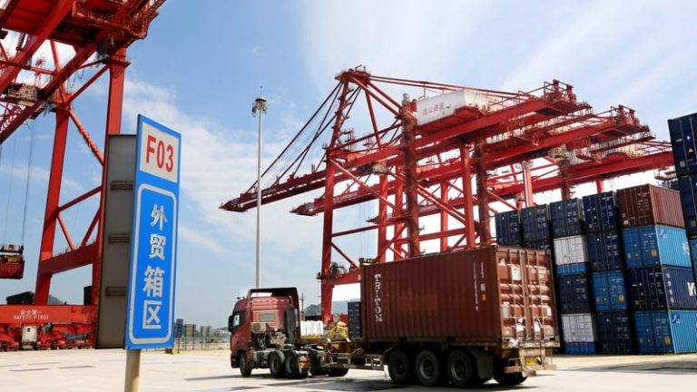 Read more about the article China’s exports fall for first time in eight months