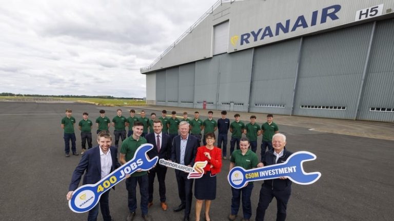 Read more about the article Ryanair plans €50m investment in Shannon Airport hangar