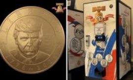 Watch: Trump $1 commemorative coin goes on sale across the US
