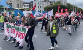 Housing and the cost of living highlighted during protest