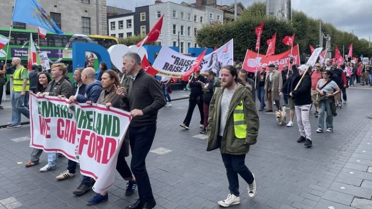 Read more about the article Housing and the cost of living highlighted during protest