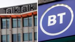 Read more about the article BT agrees rescue deal to buy broadband operator TalkTalk